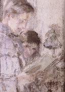 Edouard Vuillard Mishra and his sister oil on canvas